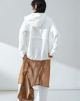 Draped Collar Coat - UNIQUE ATTRACTION