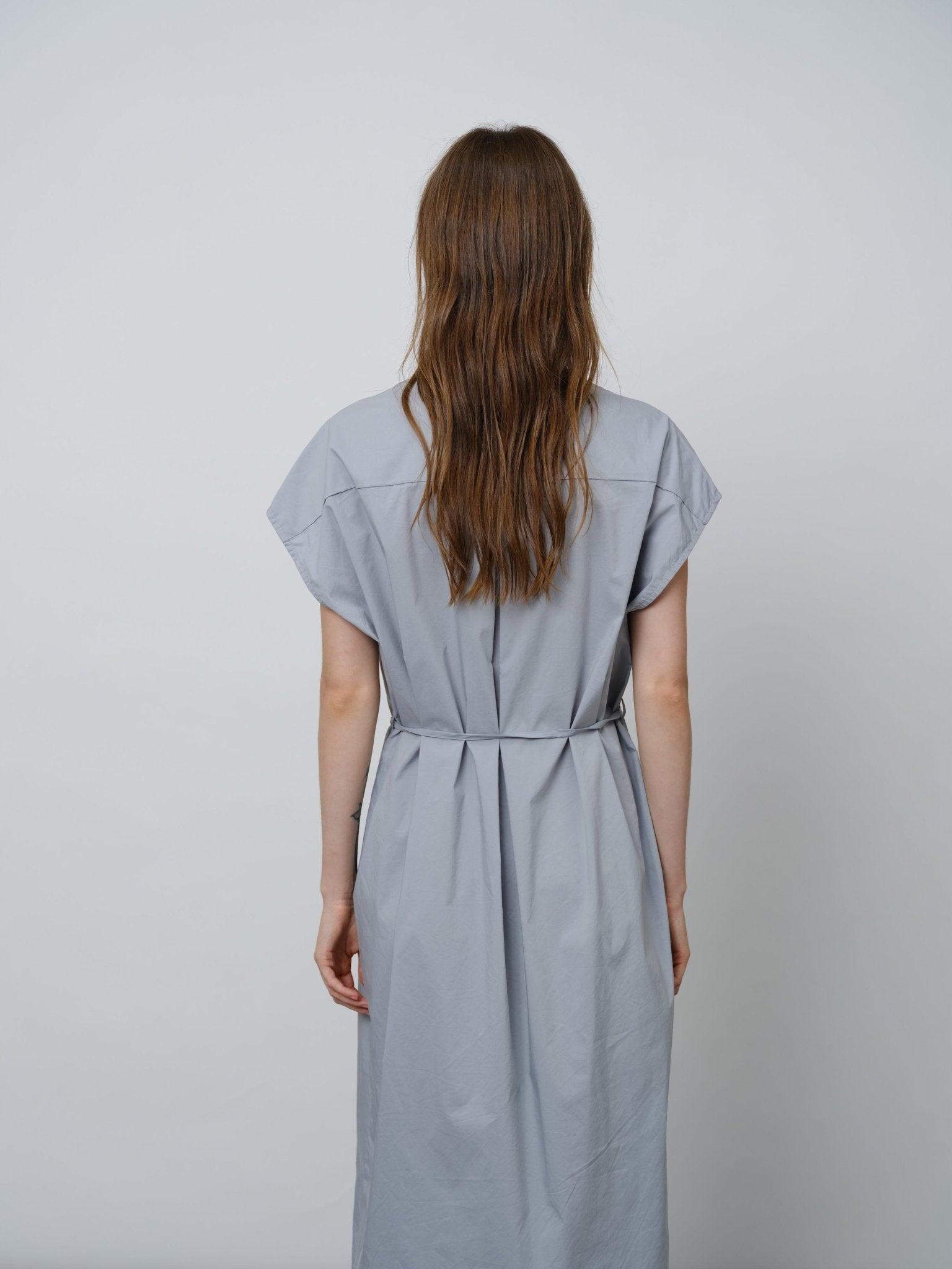 Effortless Tie Waist Shirt Dress - UNIQUE ATTRACTION