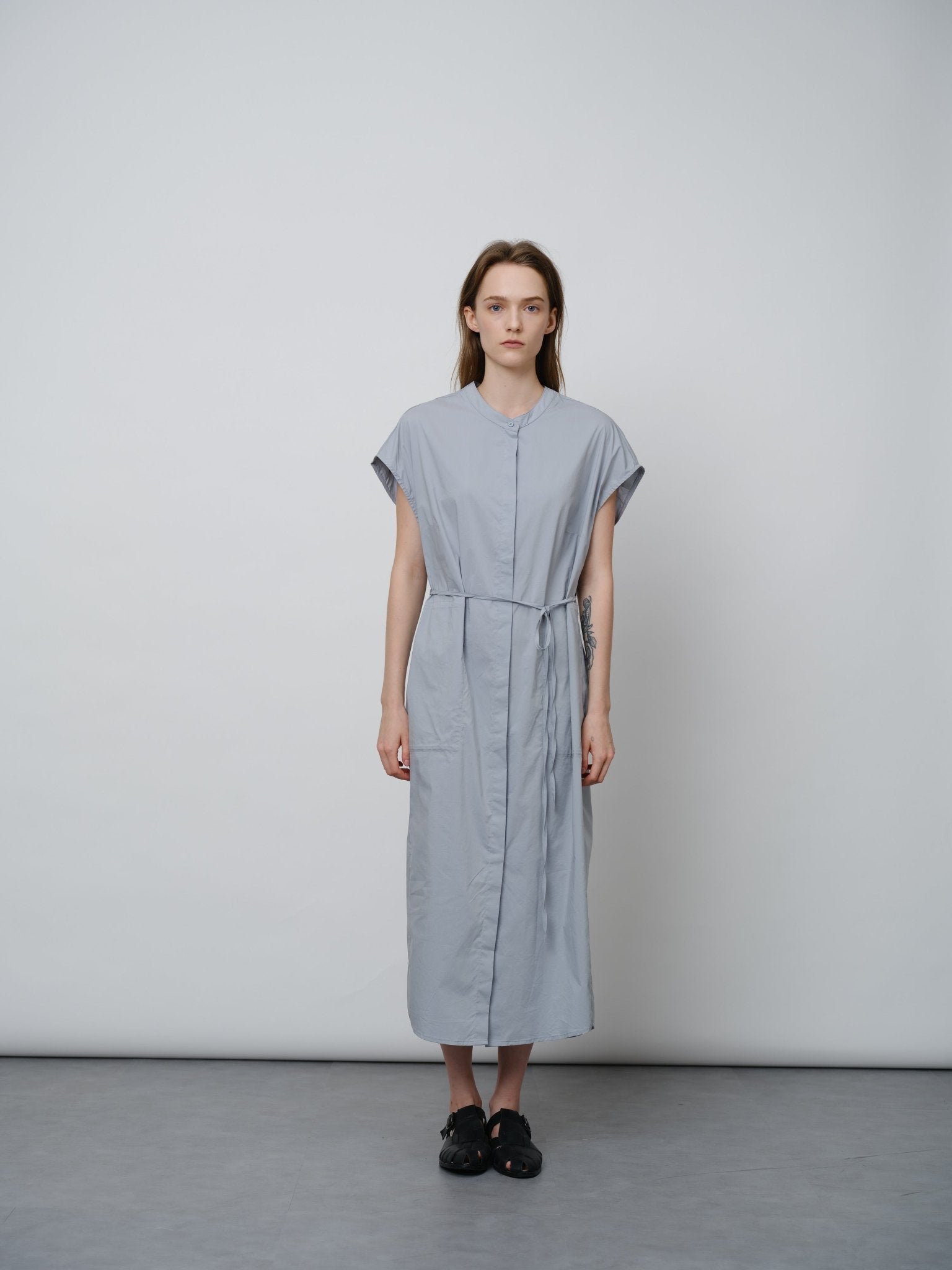 Effortless Tie Waist Shirt Dress - UNIQUE ATTRACTION