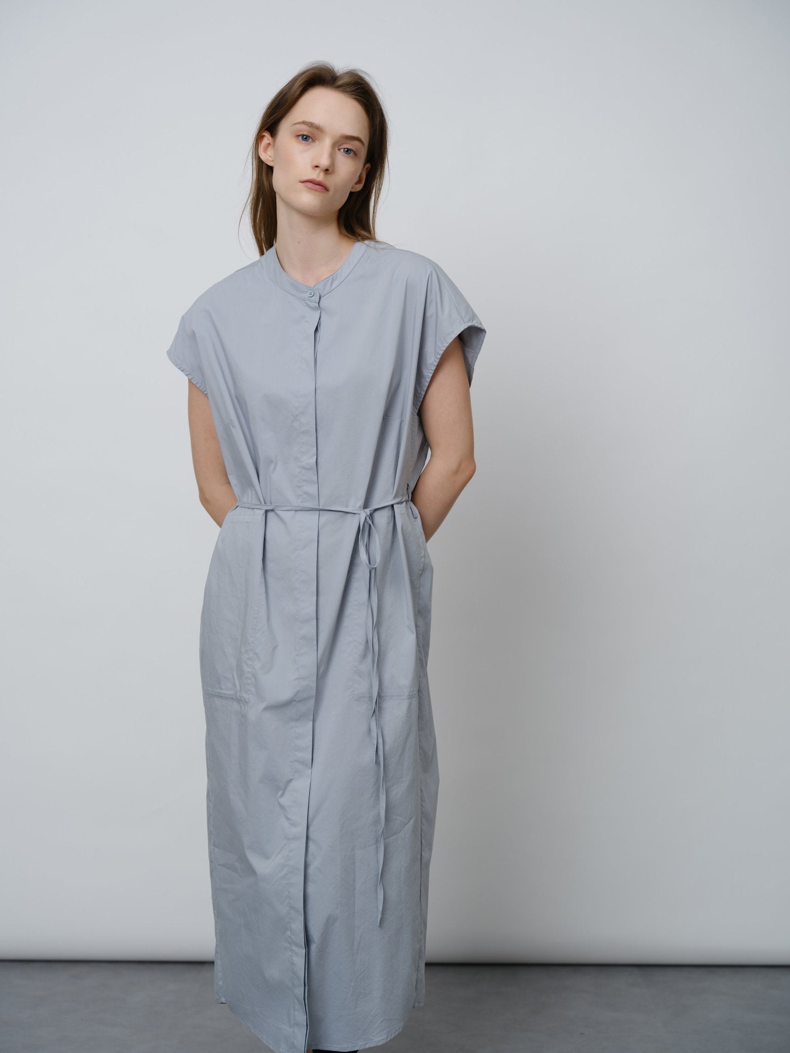 Effortless Tie Waist Shirt Dress - UNIQUE ATTRACTION