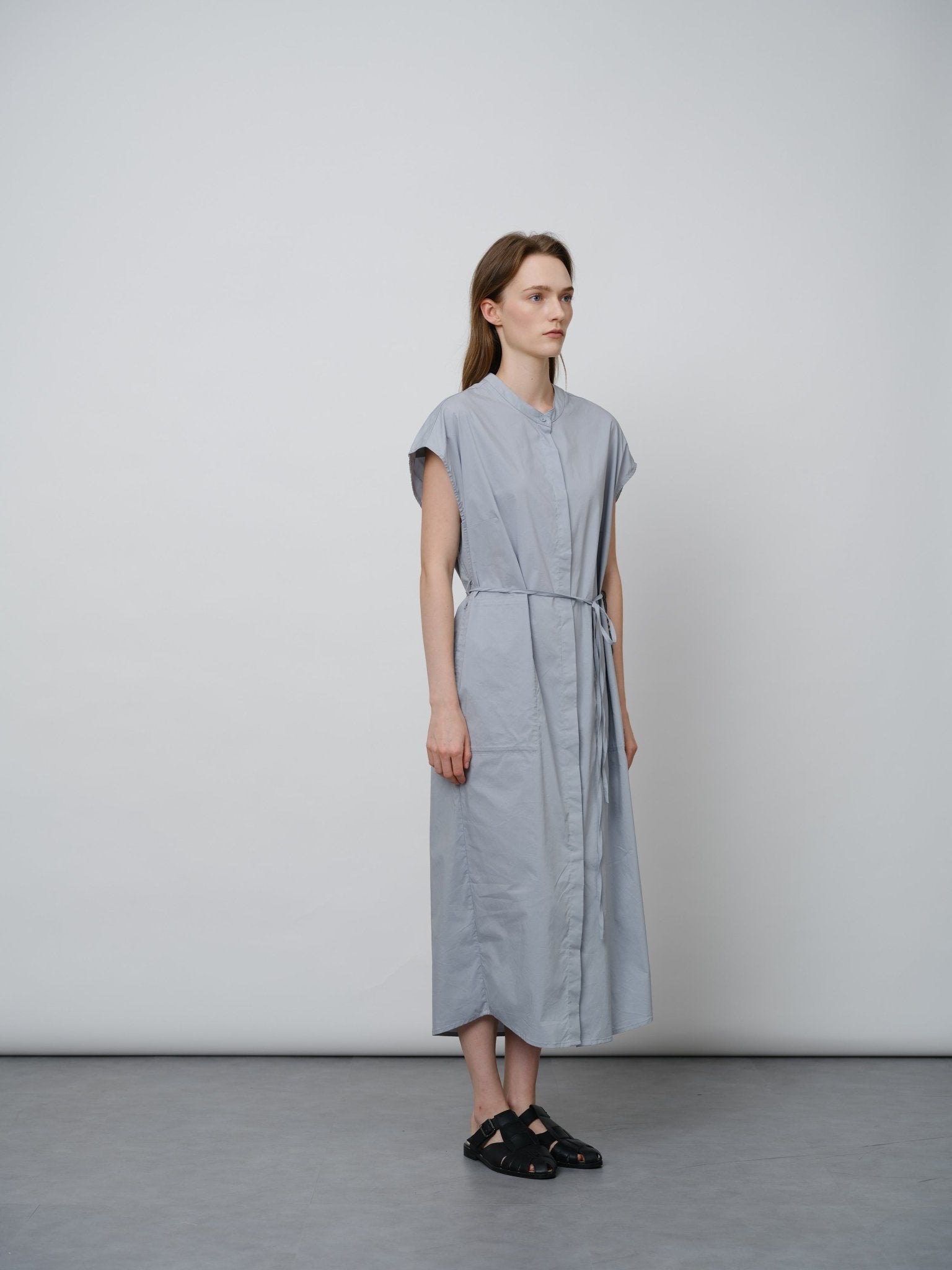 Effortless Tie Waist Shirt Dress - UNIQUE ATTRACTION