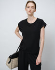 Fluttering Short Sleeves Top - UNIQUE ATTRACTION