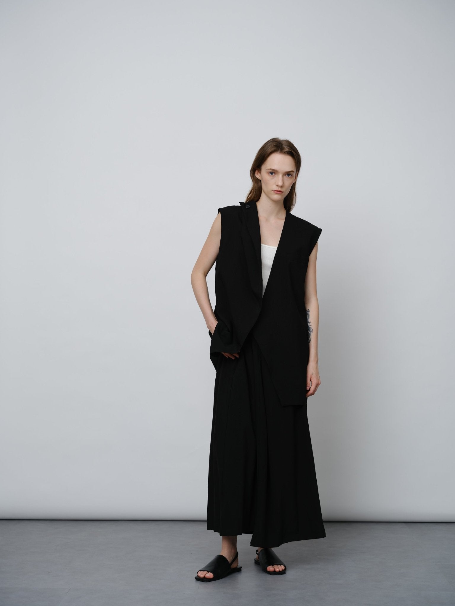 High - Waisted A - Line Skirt - UNIQUE ATTRACTION
