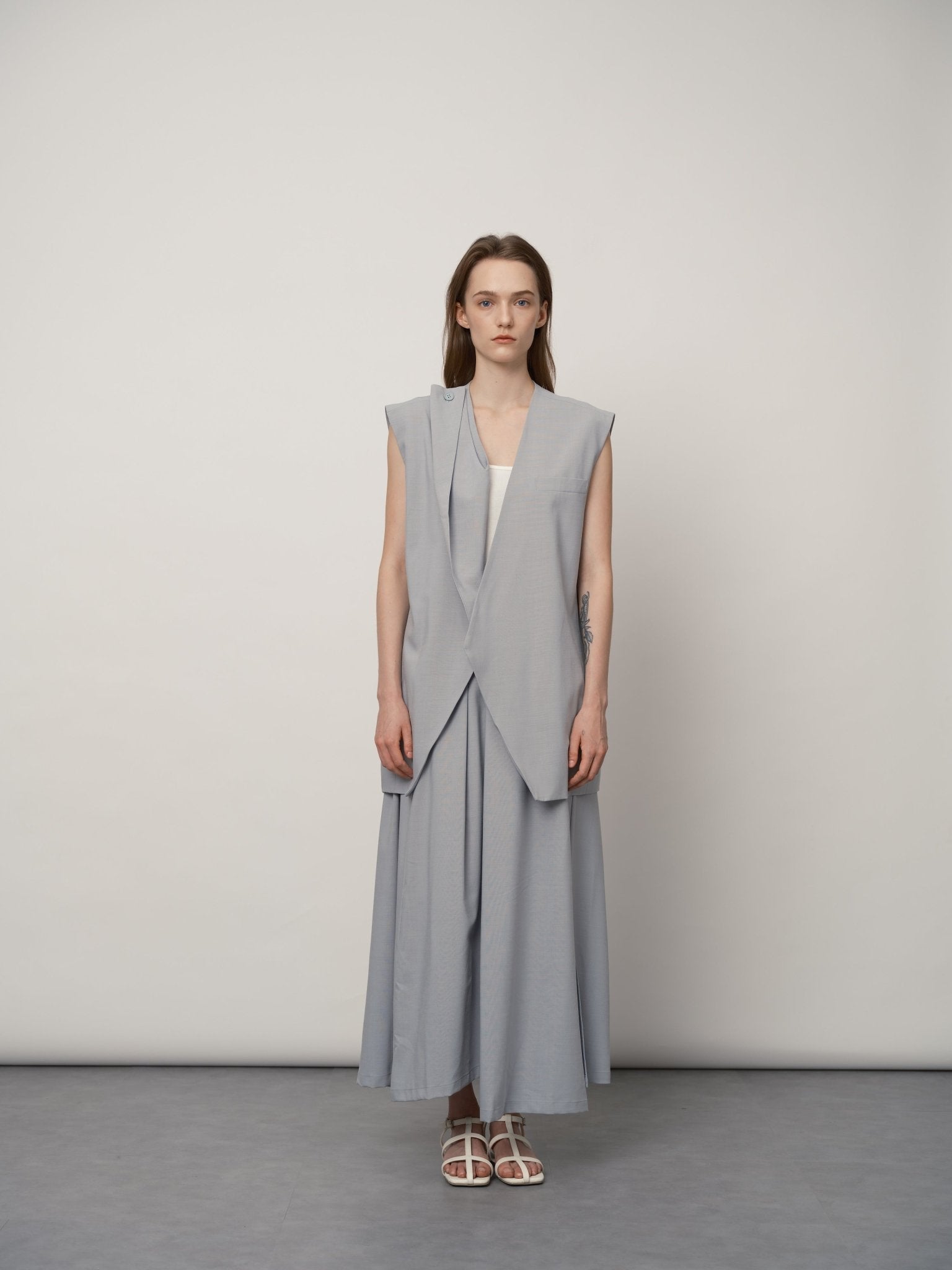 High - Waisted A - Line Skirt - UNIQUE ATTRACTION