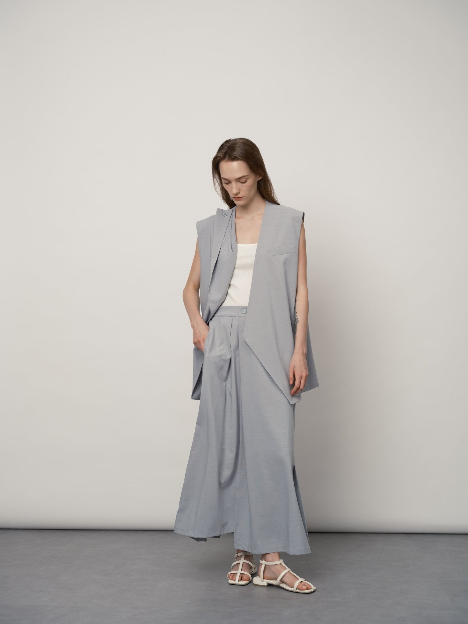 High - Waisted A - Line Skirt - UNIQUE ATTRACTION