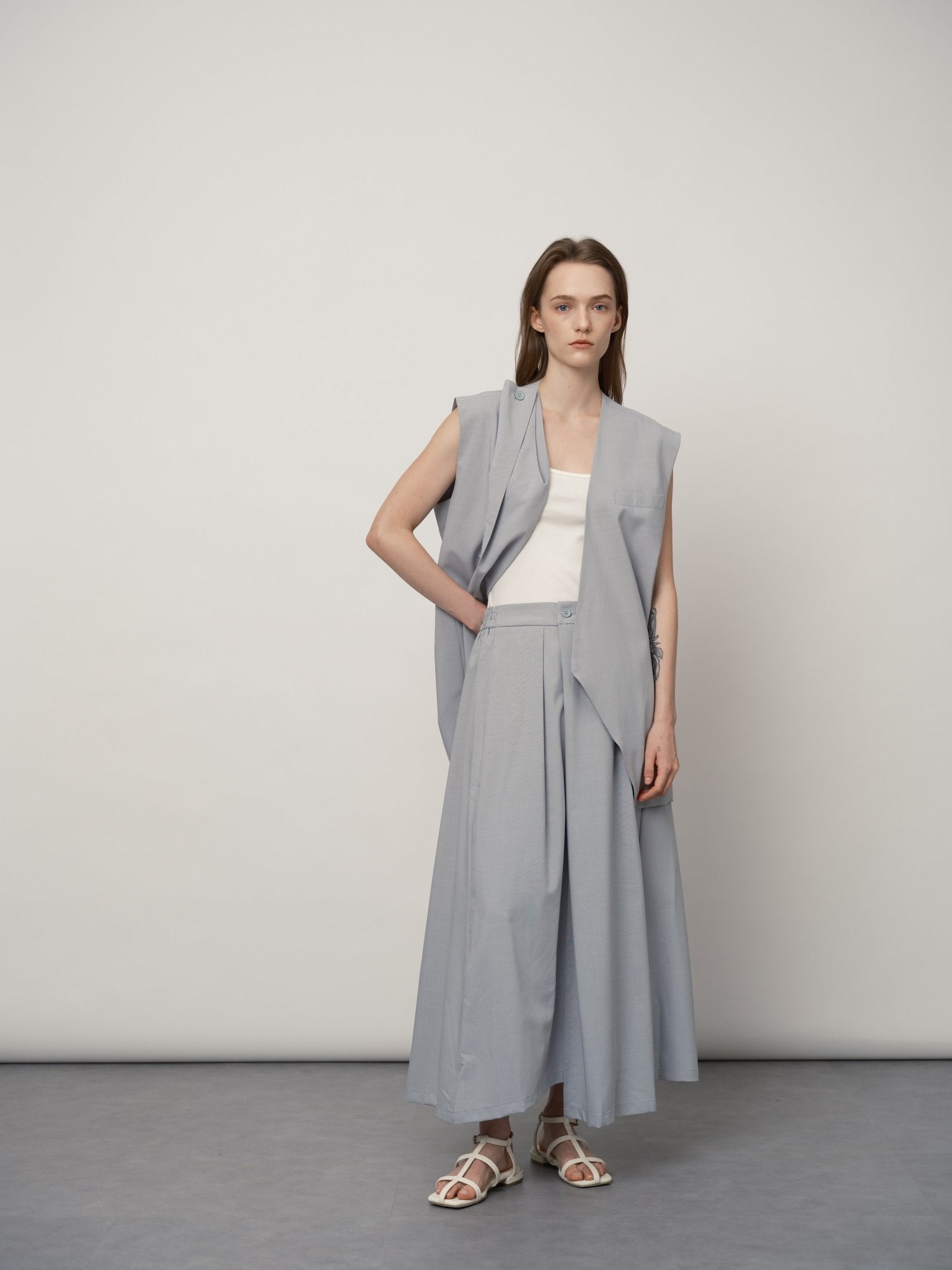 High - Waisted A - Line Skirt - UNIQUE ATTRACTION