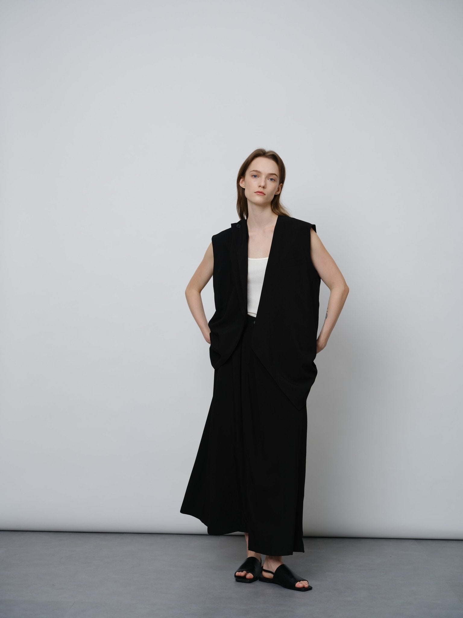 High - Waisted A - Line Skirt - UNIQUE ATTRACTION