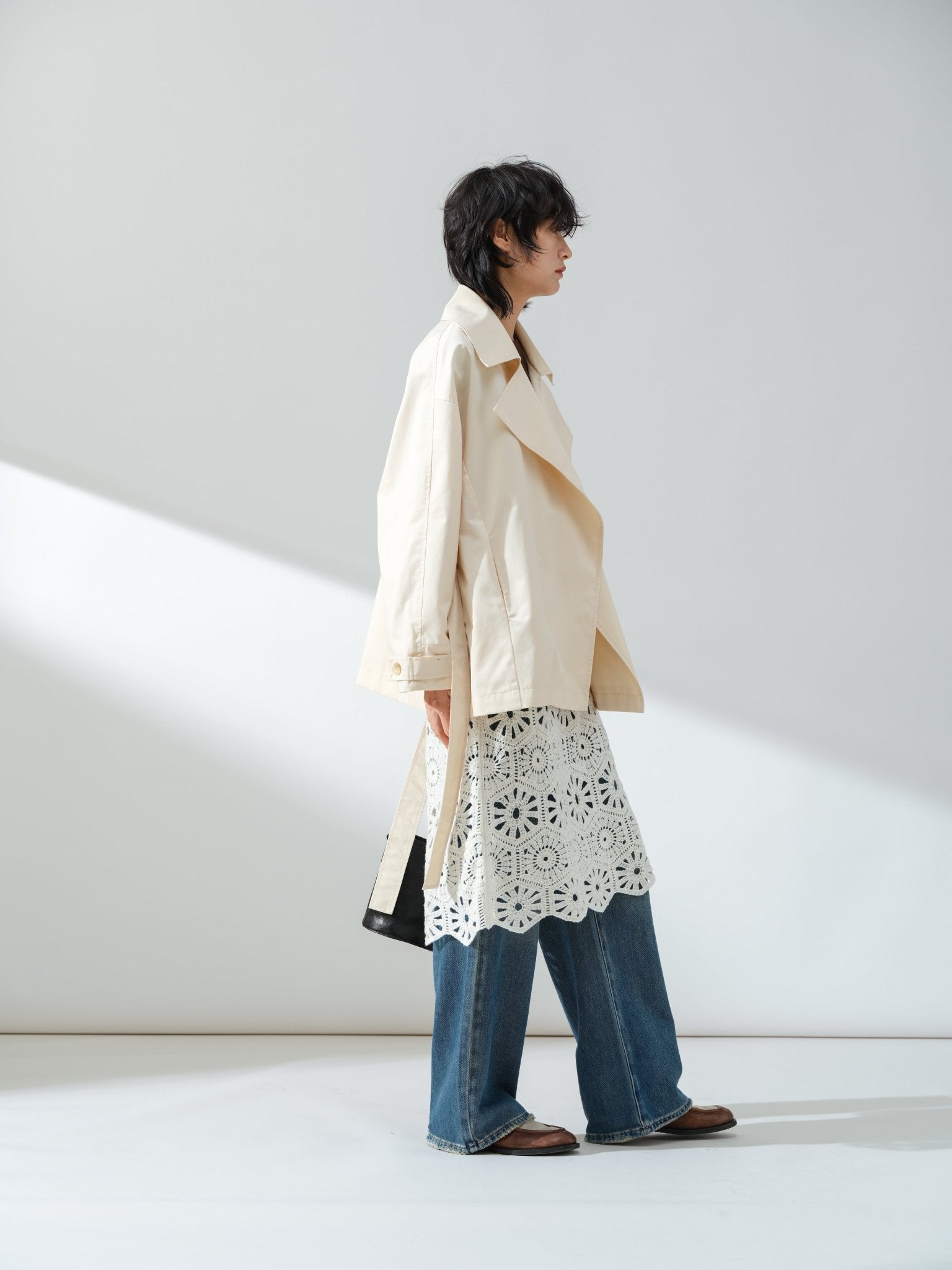 Layered Belt Jacket - UNIQUE ATTRACTION