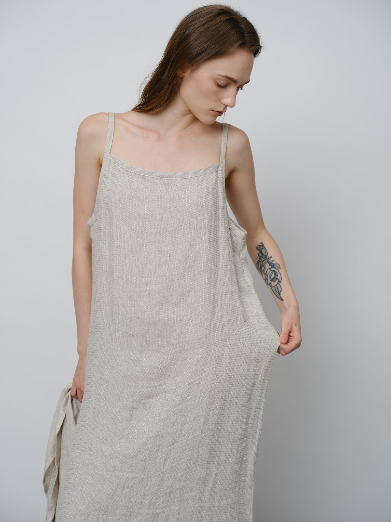 Linen Slip Dress - UNIQUE ATTRACTION