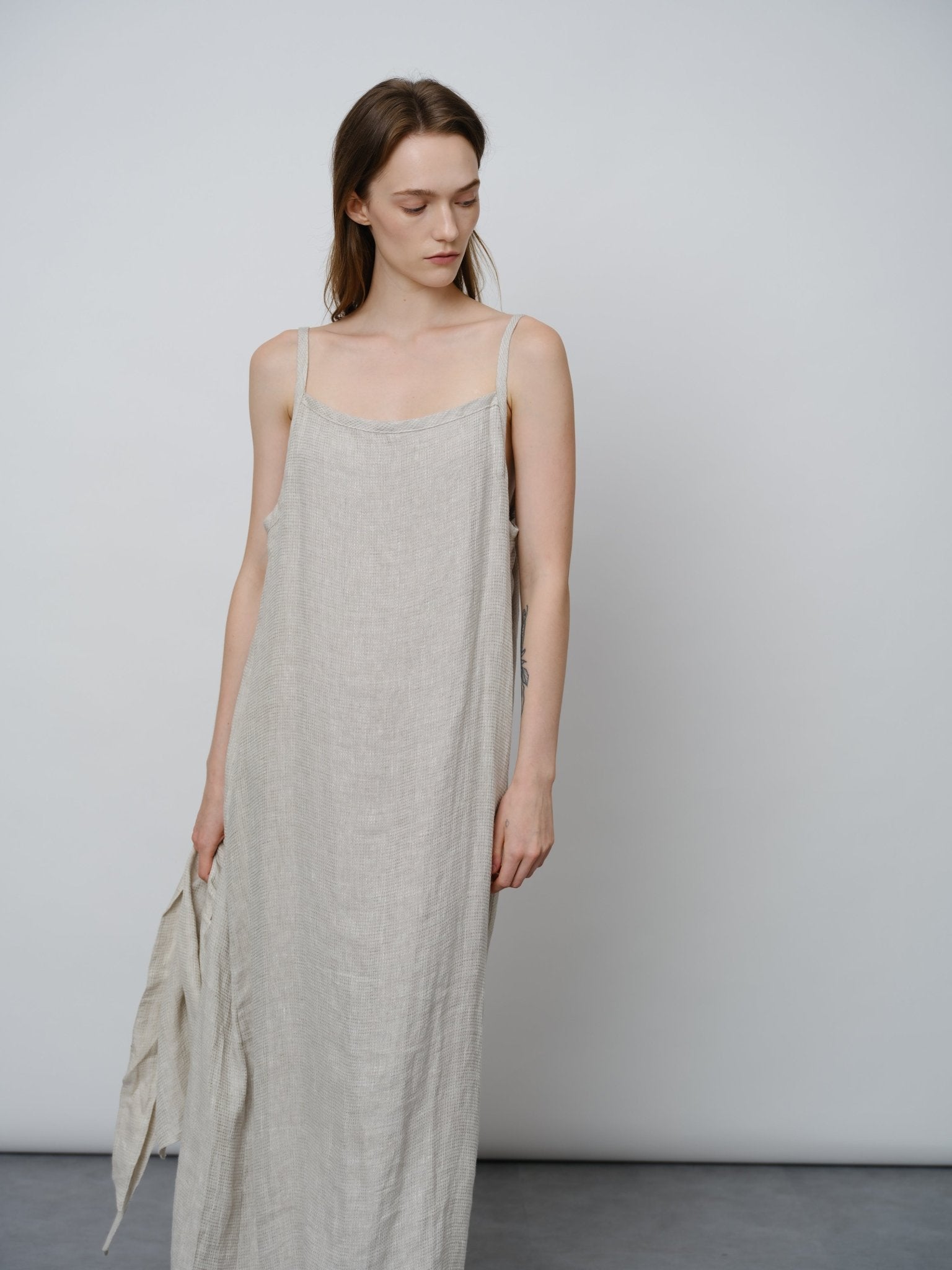 Linen Slip Dress - UNIQUE ATTRACTION