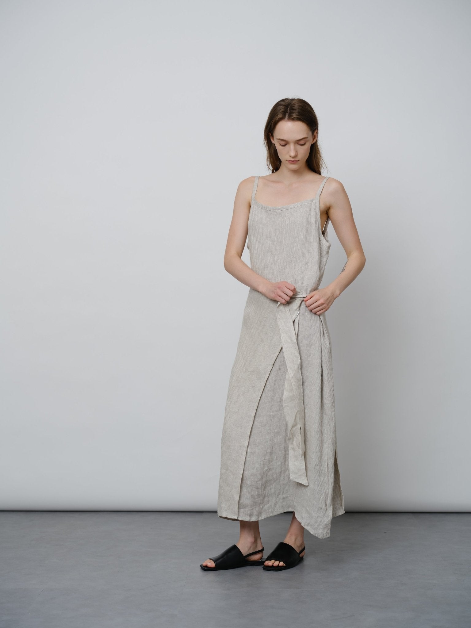 Linen Slip Dress - UNIQUE ATTRACTION