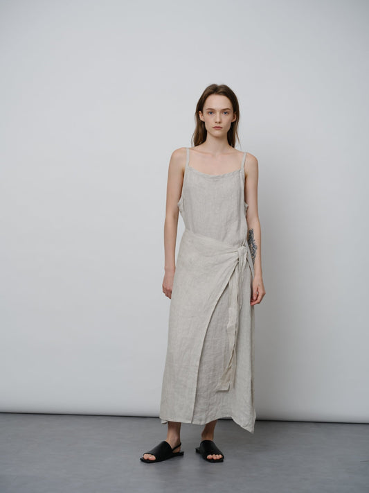 Linen Slip Dress - UNIQUE ATTRACTION