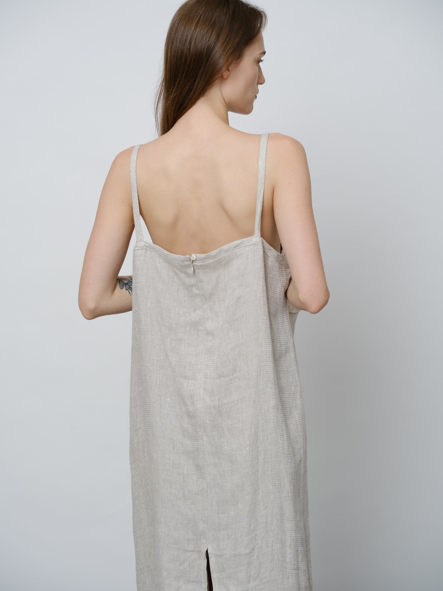 Linen Slip Dress - UNIQUE ATTRACTION