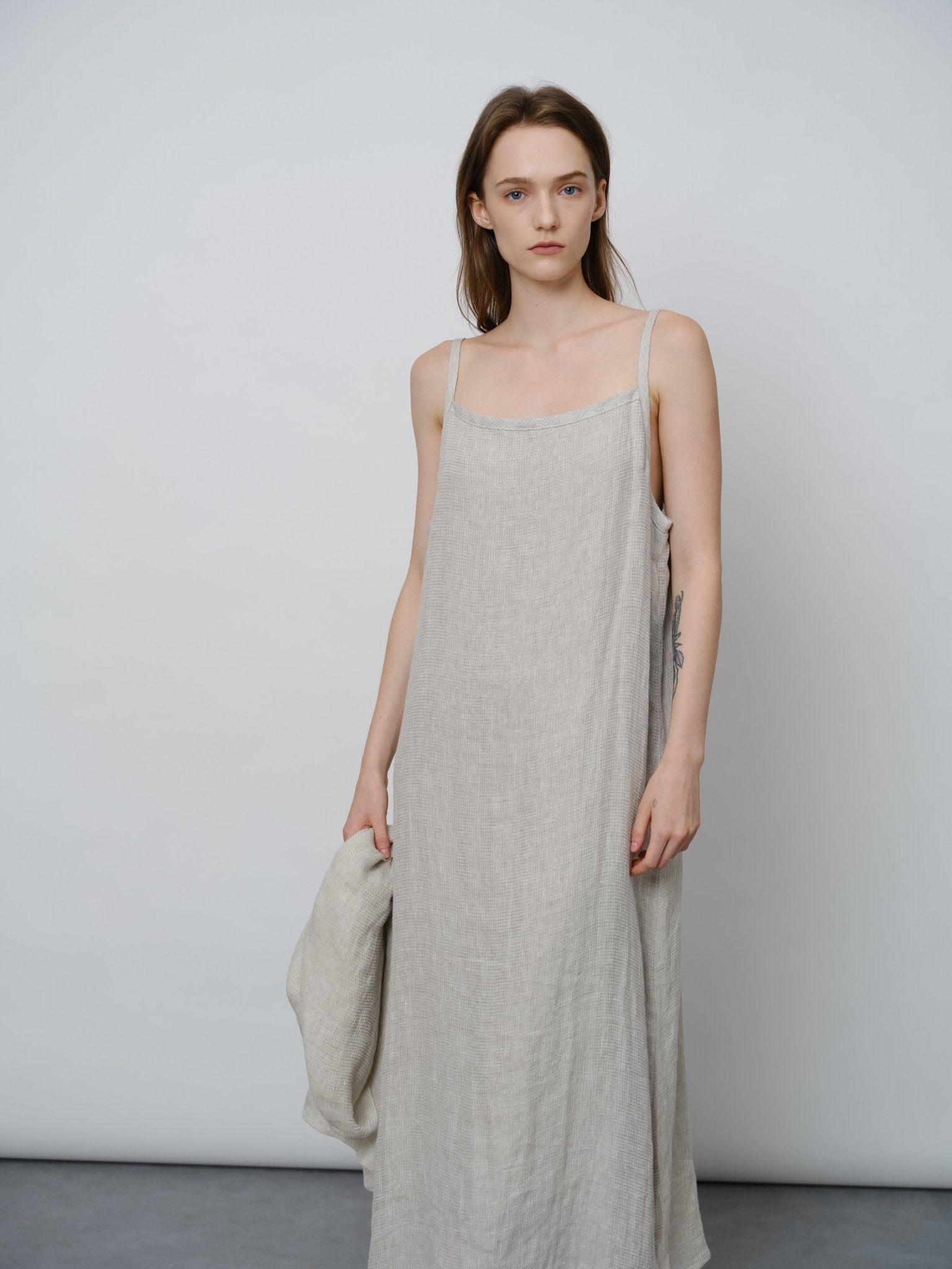 Linen Slip Dress - UNIQUE ATTRACTION