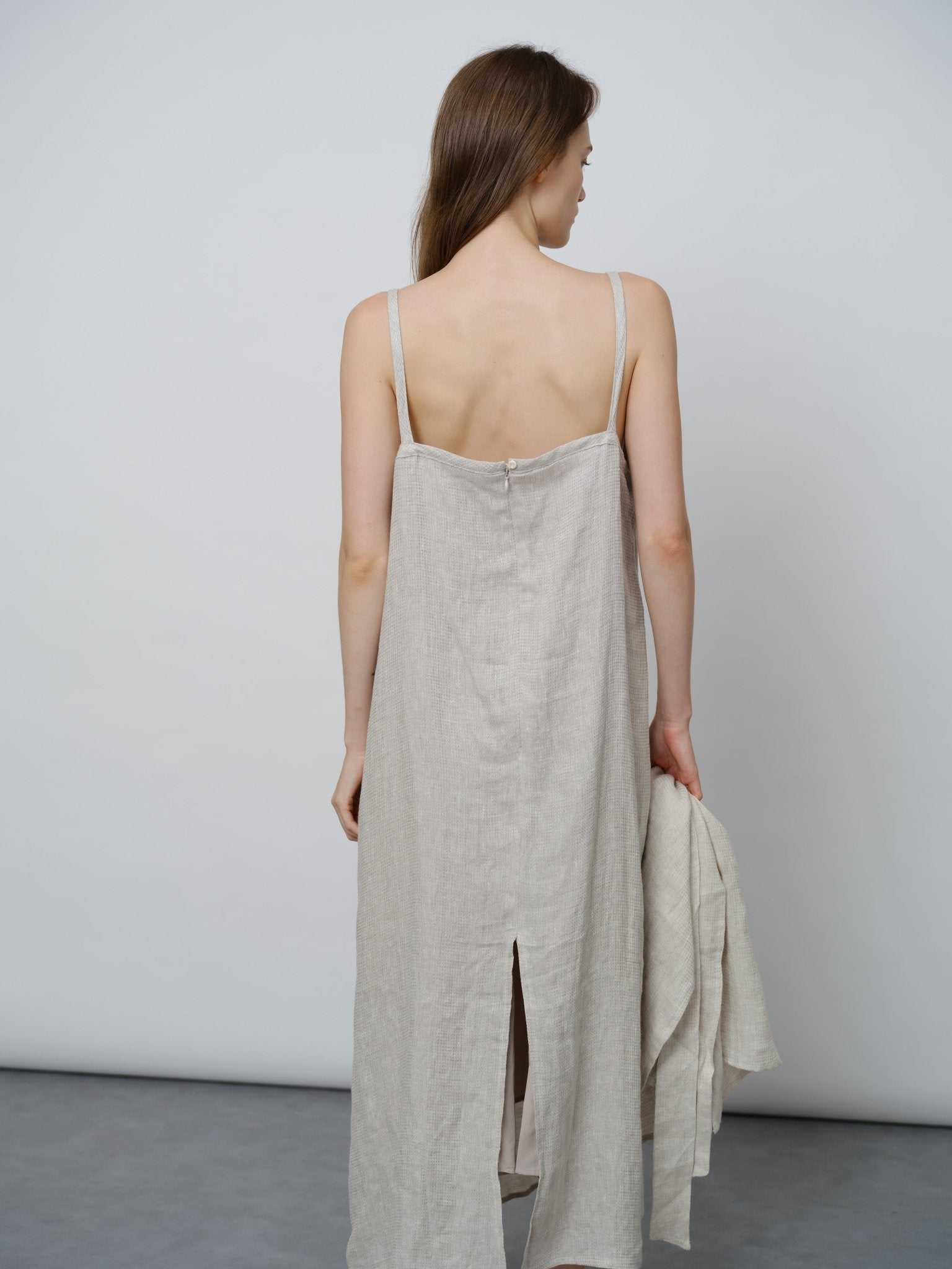 Linen Slip Dress - UNIQUE ATTRACTION