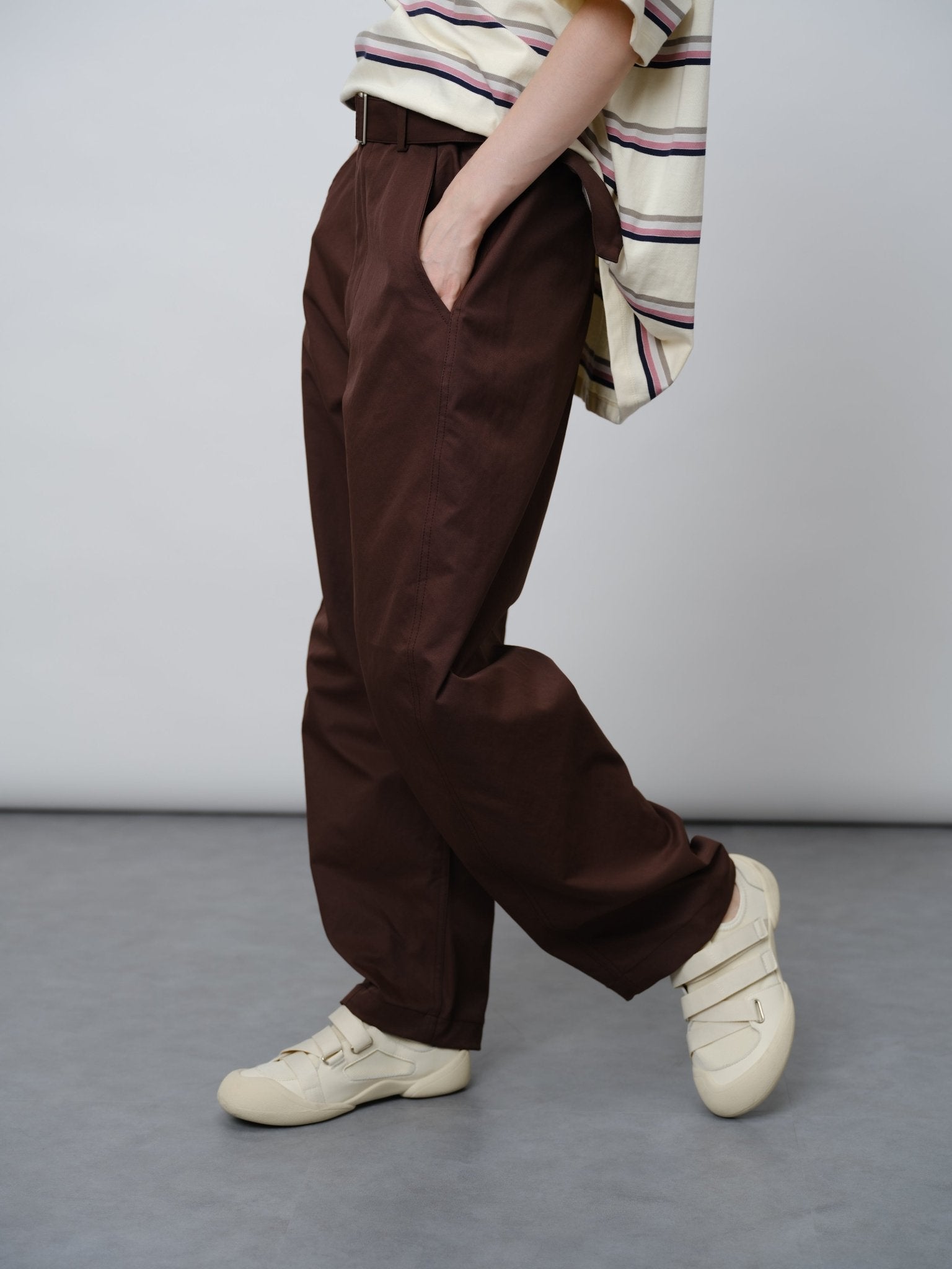 Loose Fit Nylon - Cotton Trousers - UNIQUE ATTRACTION