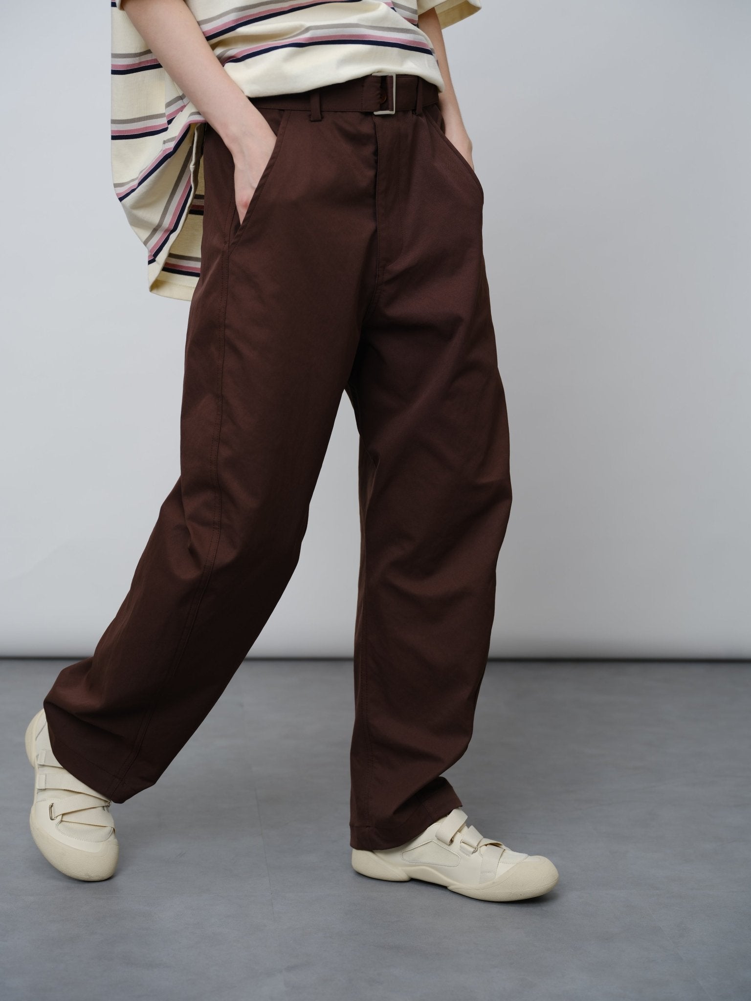 Loose Fit Nylon - Cotton Trousers - UNIQUE ATTRACTION