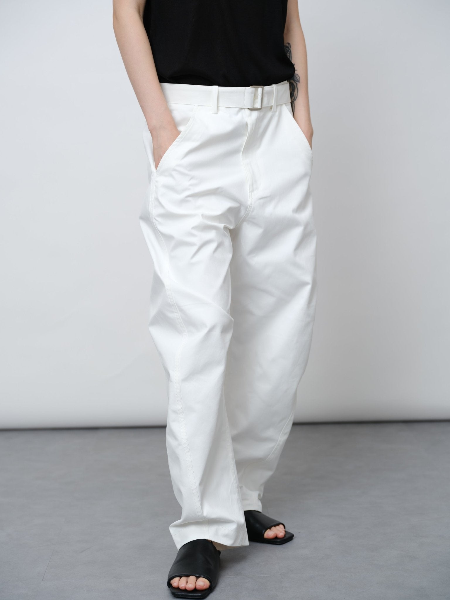 Loose Fit Nylon - Cotton Trousers - UNIQUE ATTRACTION
