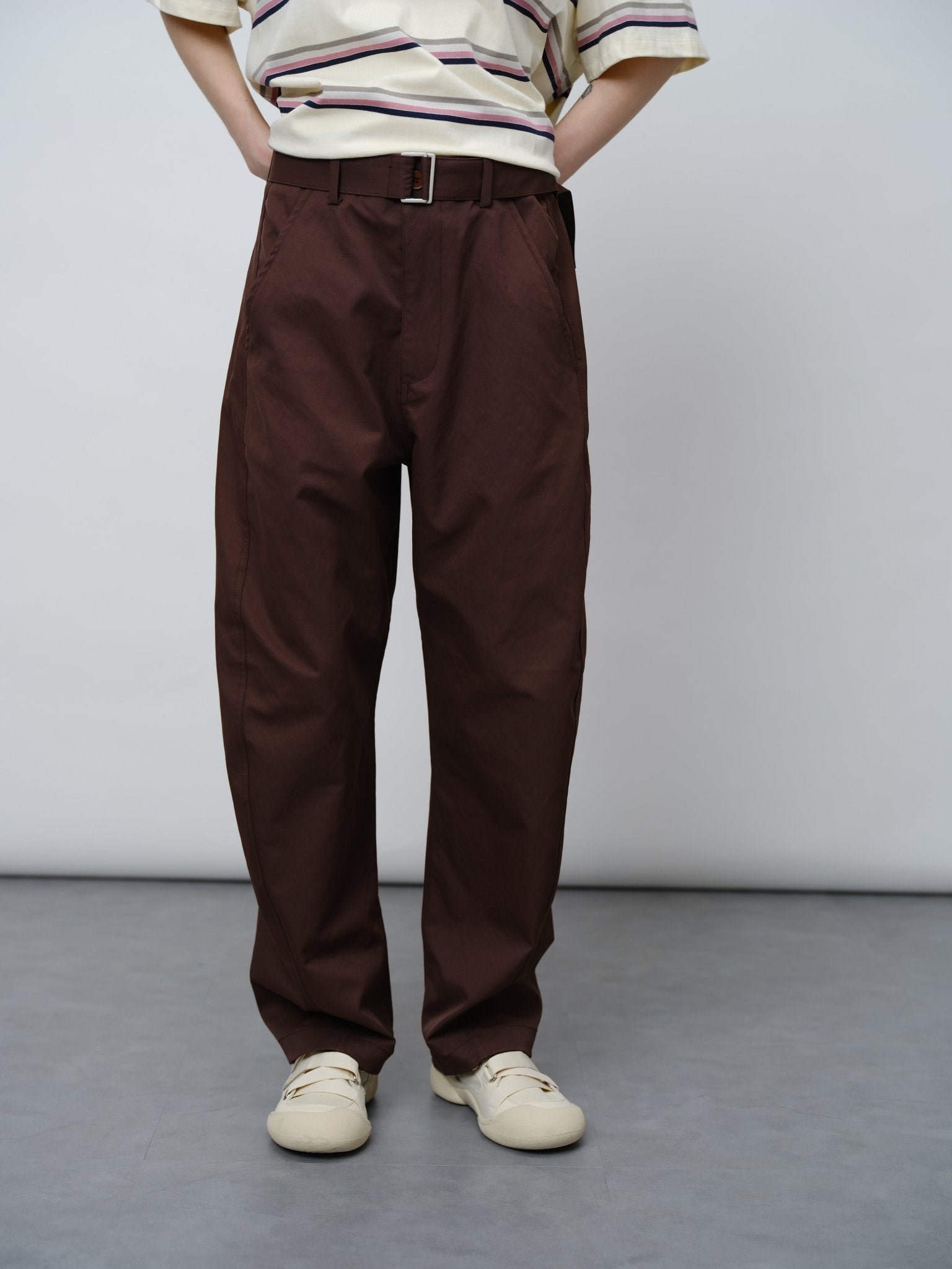 Loose Fit Nylon - Cotton Trousers - UNIQUE ATTRACTION