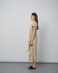 Luxury Pima Cotton Twist - Waist Dress - UNIQUE ATTRACTION