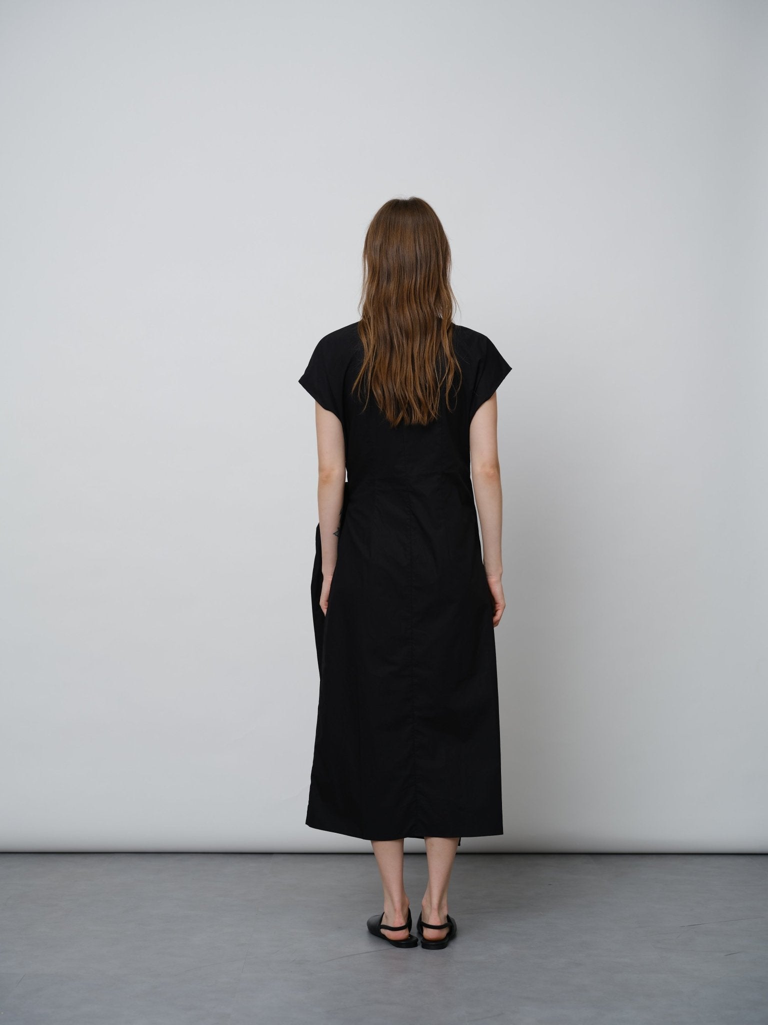 Luxury Pima Cotton Twist - Waist Dress - UNIQUE ATTRACTION