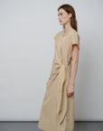 Luxury Pima Cotton Twist - Waist Dress - UNIQUE ATTRACTION