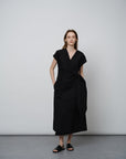 Luxury Pima Cotton Twist - Waist Dress - UNIQUE ATTRACTION