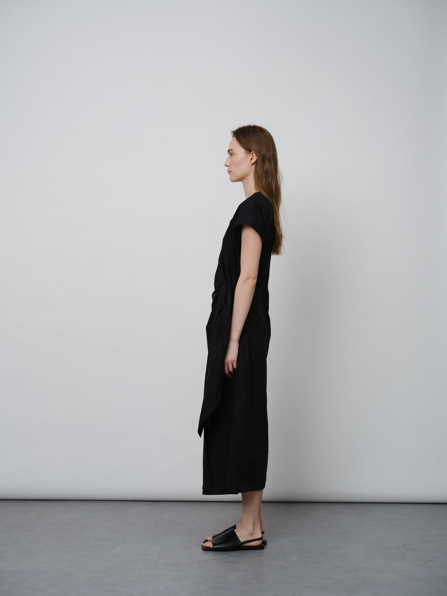 Luxury Pima Cotton Twist - Waist Dress - UNIQUE ATTRACTION