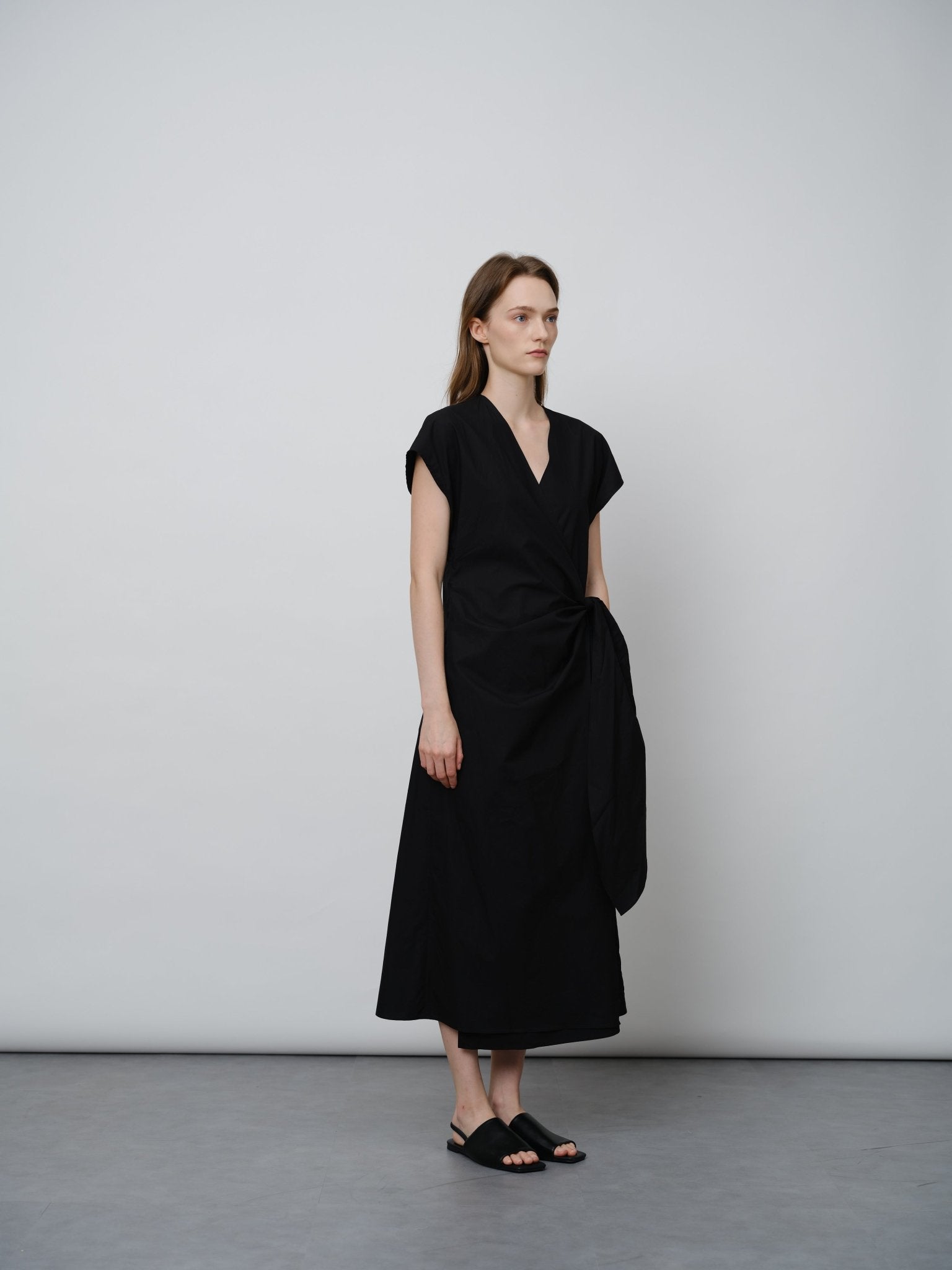 Luxury Pima Cotton Twist - Waist Dress - UNIQUE ATTRACTION