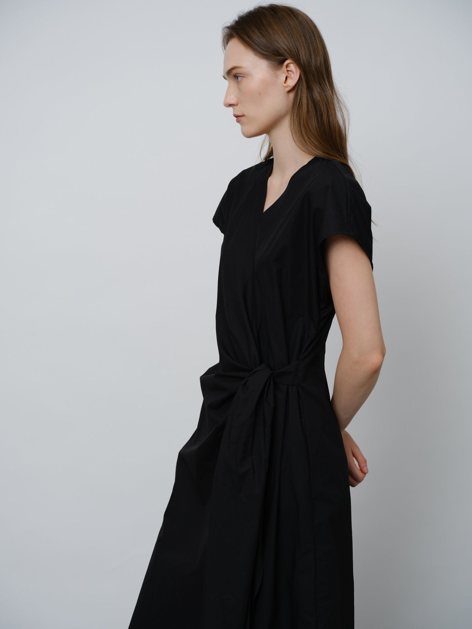 Luxury Pima Cotton Twist - Waist Dress - UNIQUE ATTRACTION