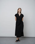Luxury Pima Cotton Twist - Waist Dress - UNIQUE ATTRACTION