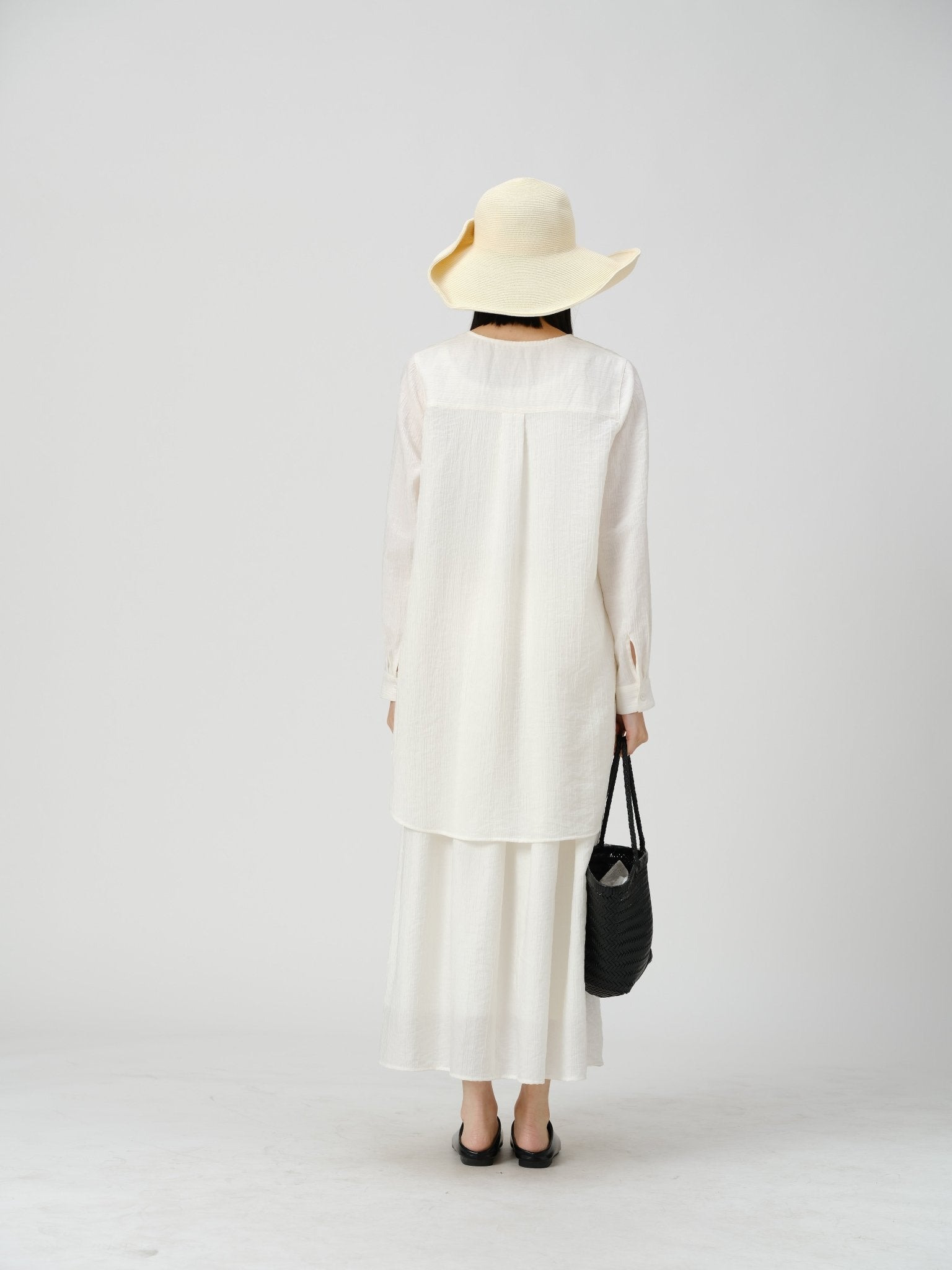 Minimalist Draped Button Shirt - UNIQUE ATTRACTION