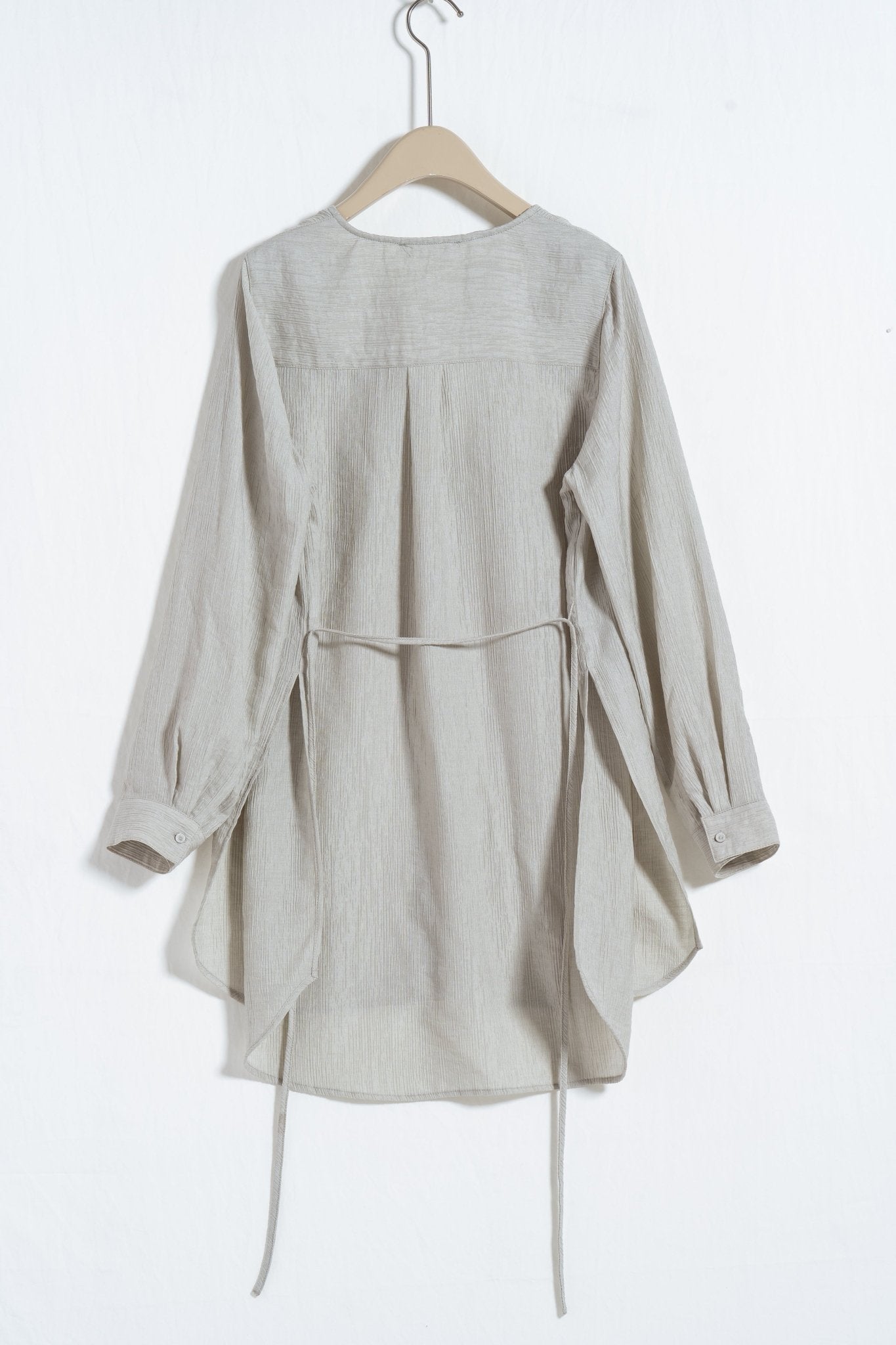 Minimalist Draped Button Shirt - UNIQUE ATTRACTION