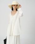 Minimalist Draped Button Shirt - UNIQUE ATTRACTION