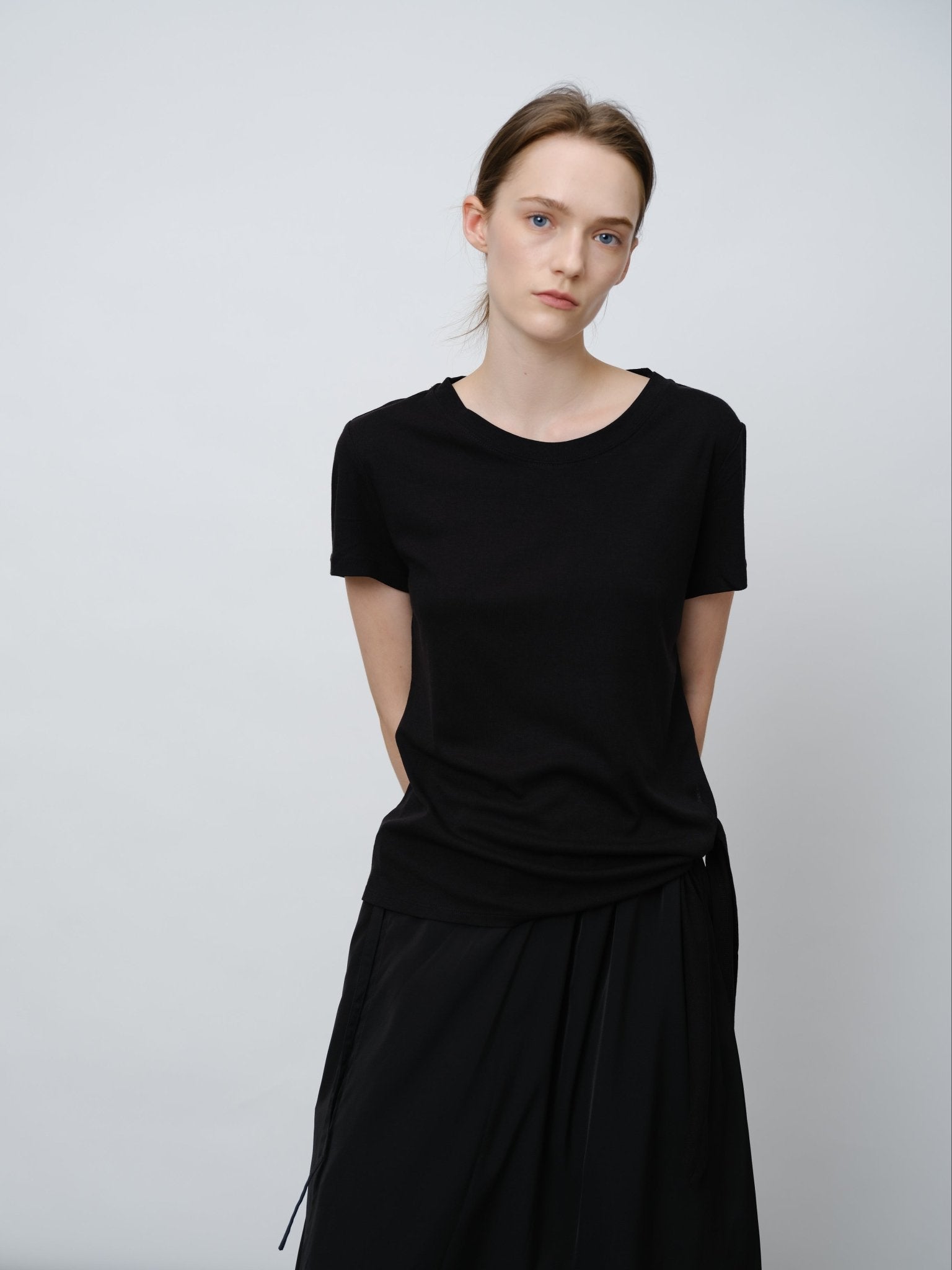 Minimalist Silk Wrap Top - UNIQUE ATTRACTION