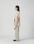 Natural Edge Linen Blazer - UNIQUE ATTRACTION