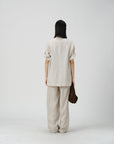 Natural Edge Linen Blazer - UNIQUE ATTRACTION