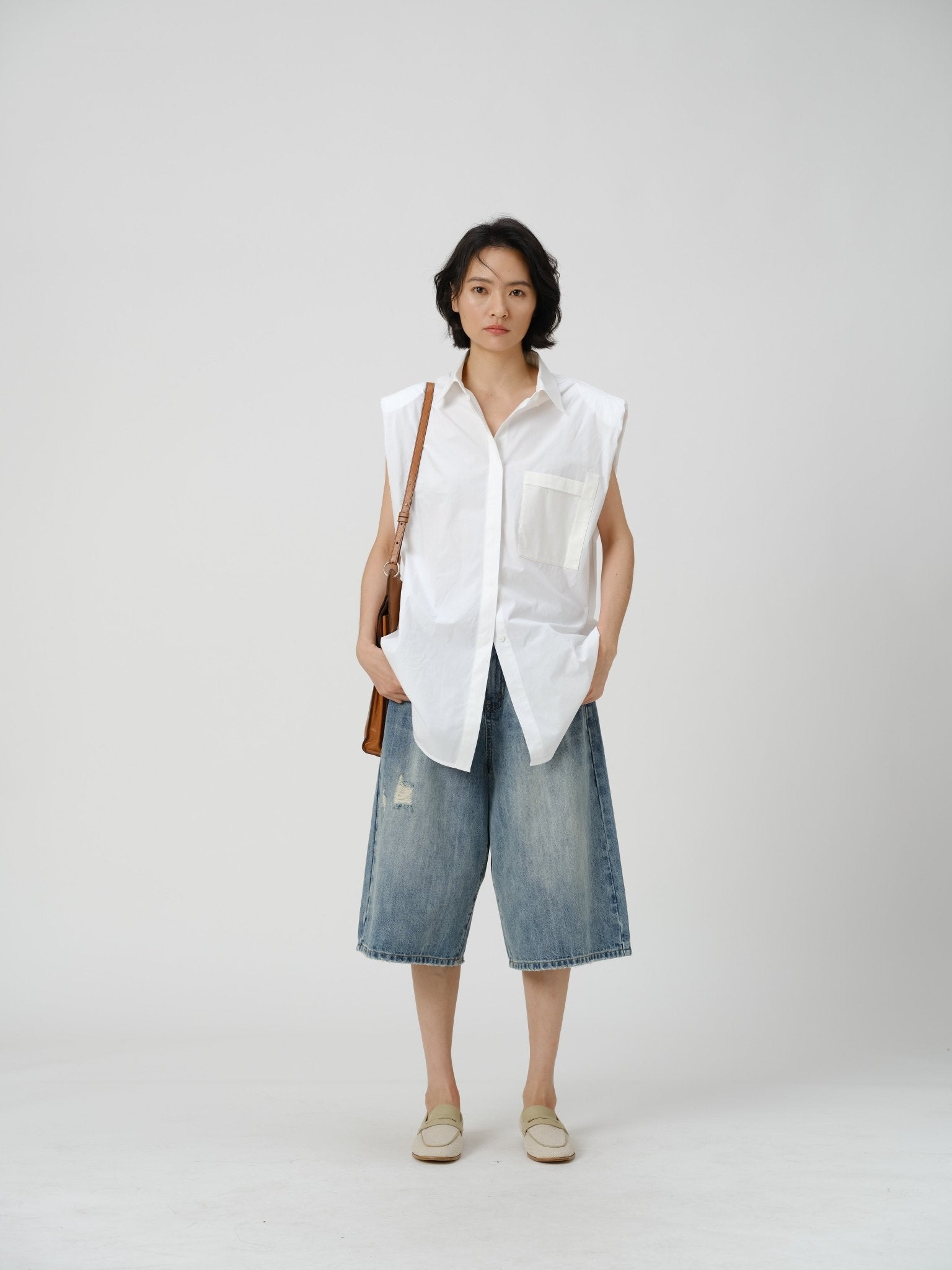 Pima Cotton Sleeveless Shirt - UNIQUE ATTRACTION