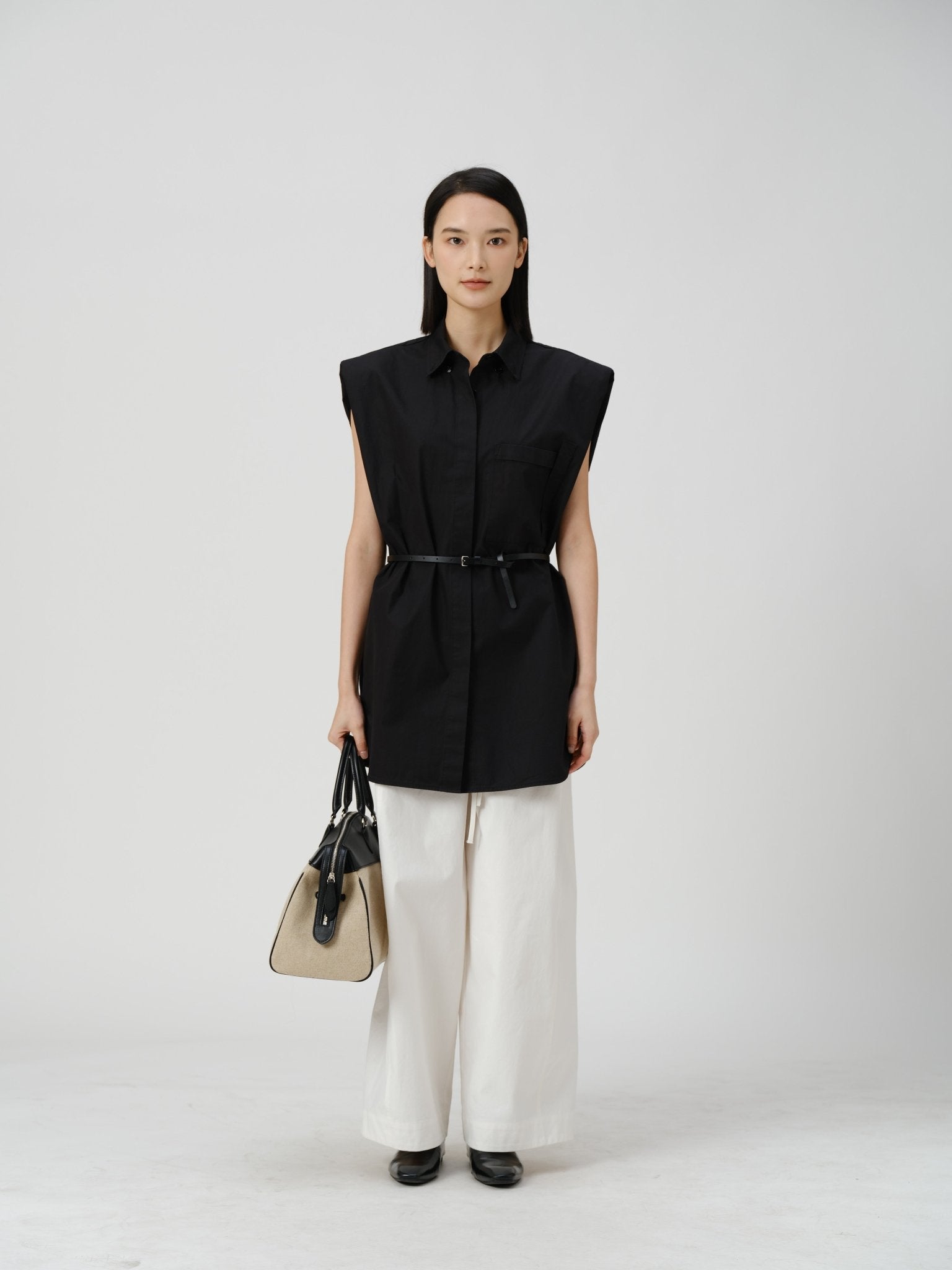 Pima Cotton Sleeveless Shirt - UNIQUE ATTRACTION