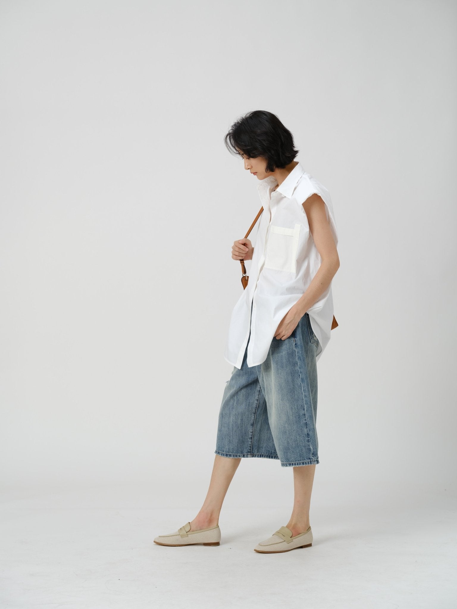 Pima Cotton Sleeveless Shirt - UNIQUE ATTRACTION
