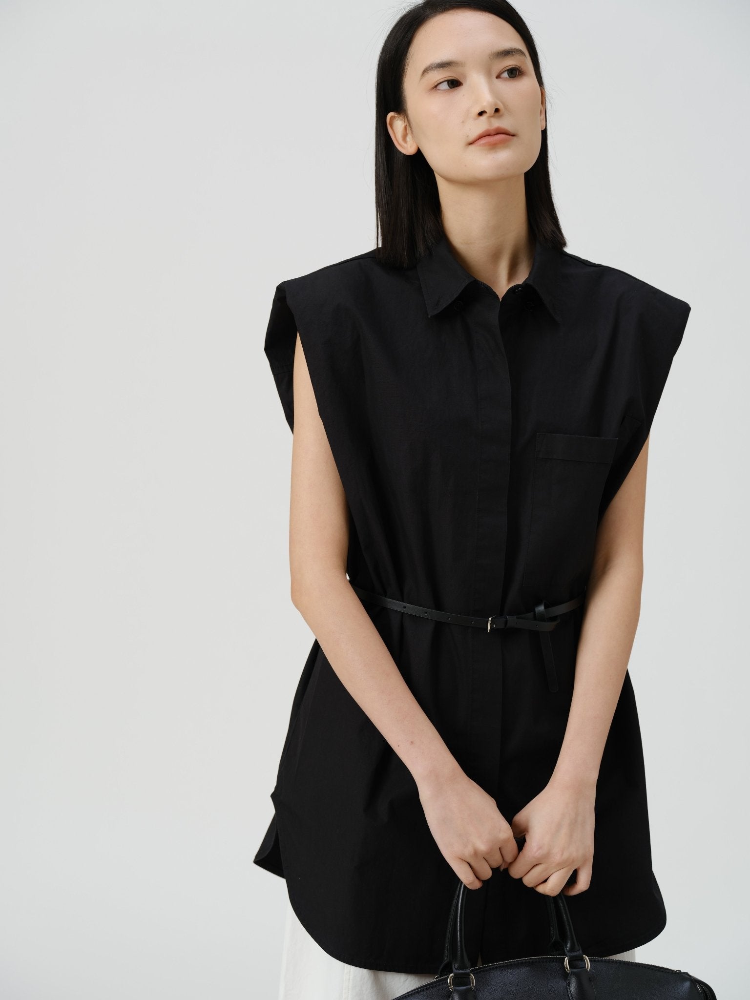 Pima Cotton Sleeveless Shirt - UNIQUE ATTRACTION