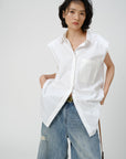 Pima Cotton Sleeveless Shirt - UNIQUE ATTRACTION