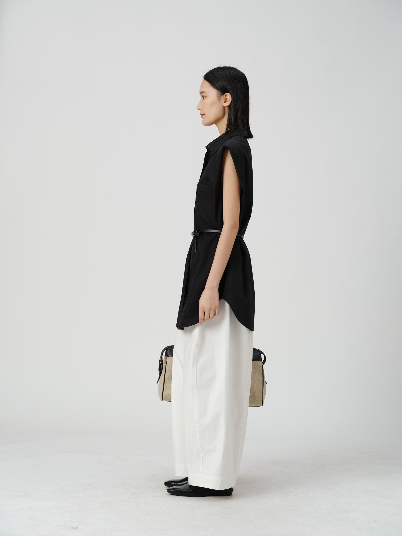 Pima Cotton Sleeveless Shirt - UNIQUE ATTRACTION