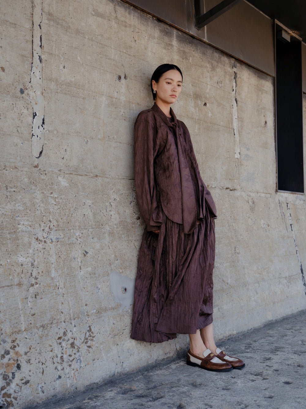 Pleated Midi Skirt - UNIQUE ATTRACTION