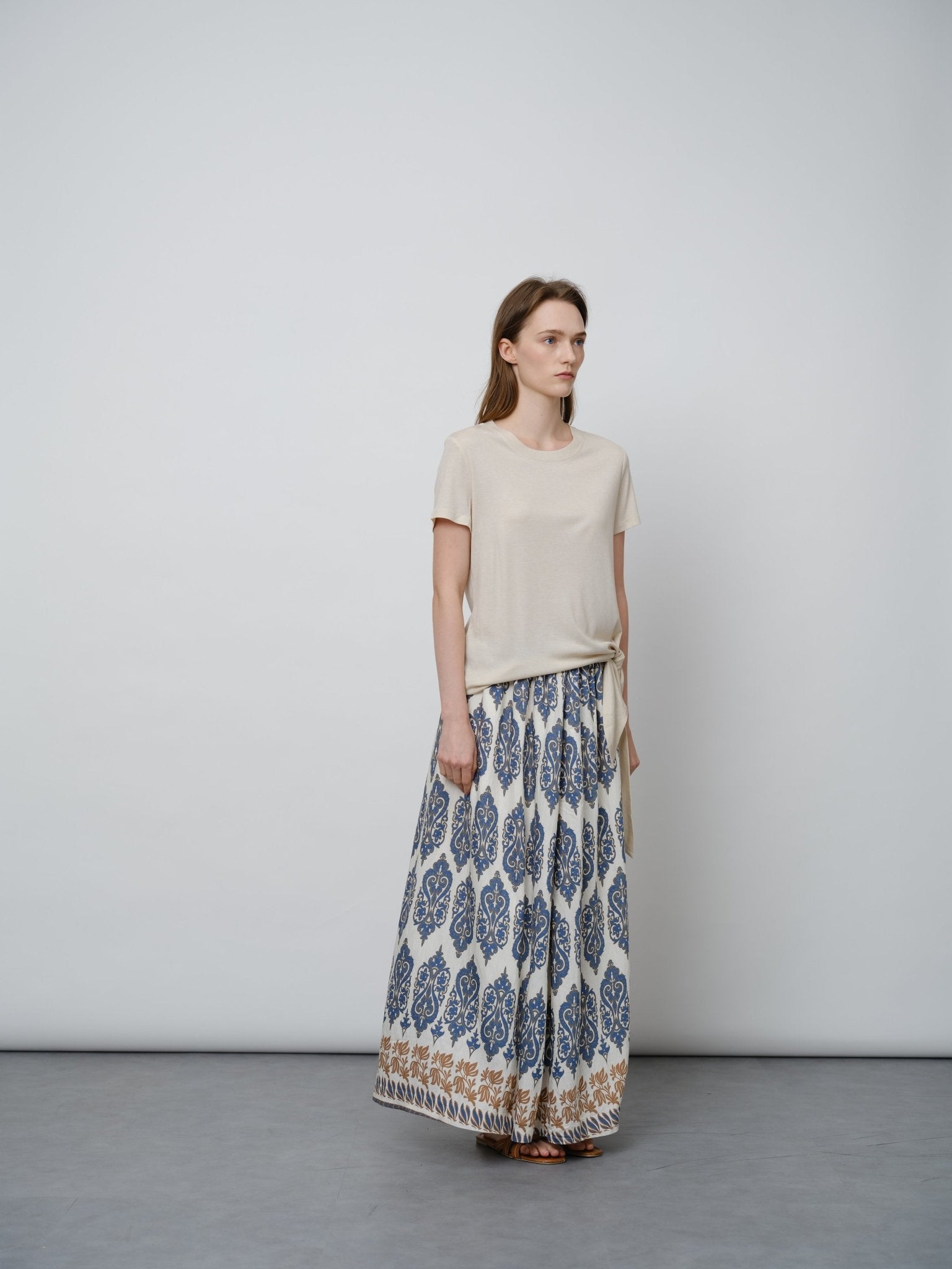 Rayon Ethnic Floral Skirt - UNIQUE ATTRACTION