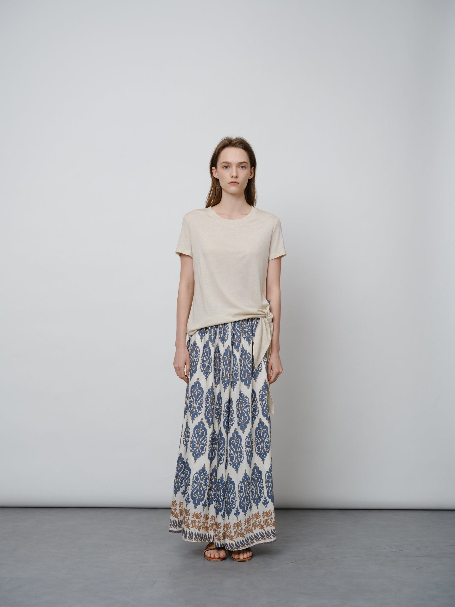 Rayon Ethnic Floral Skirt - UNIQUE ATTRACTION