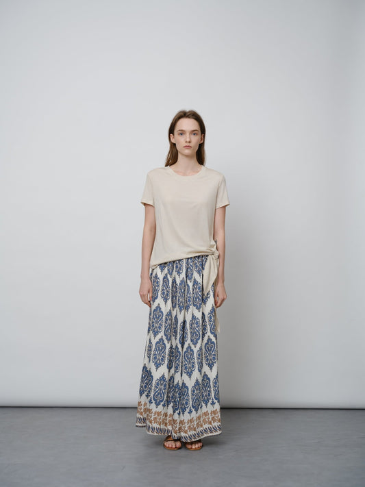 Rayon Ethnic Floral Skirt - UNIQUE ATTRACTION