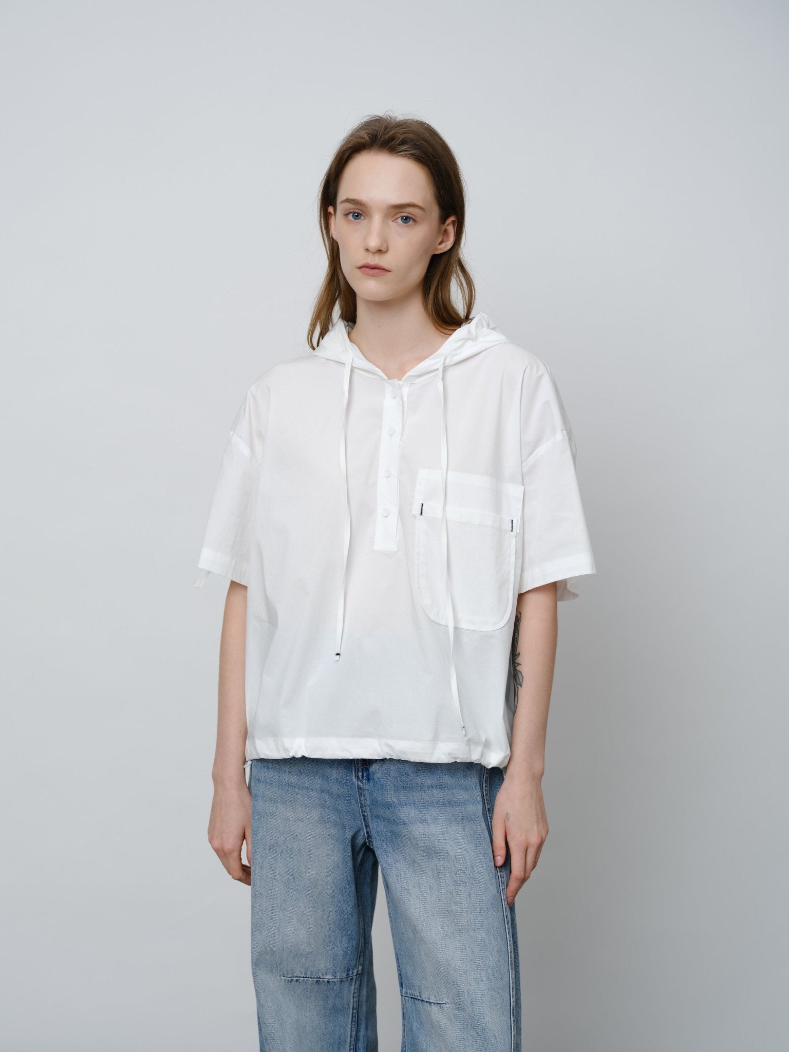 Relaxed Fit Hood Shirt - UNIQUE ATTRACTION