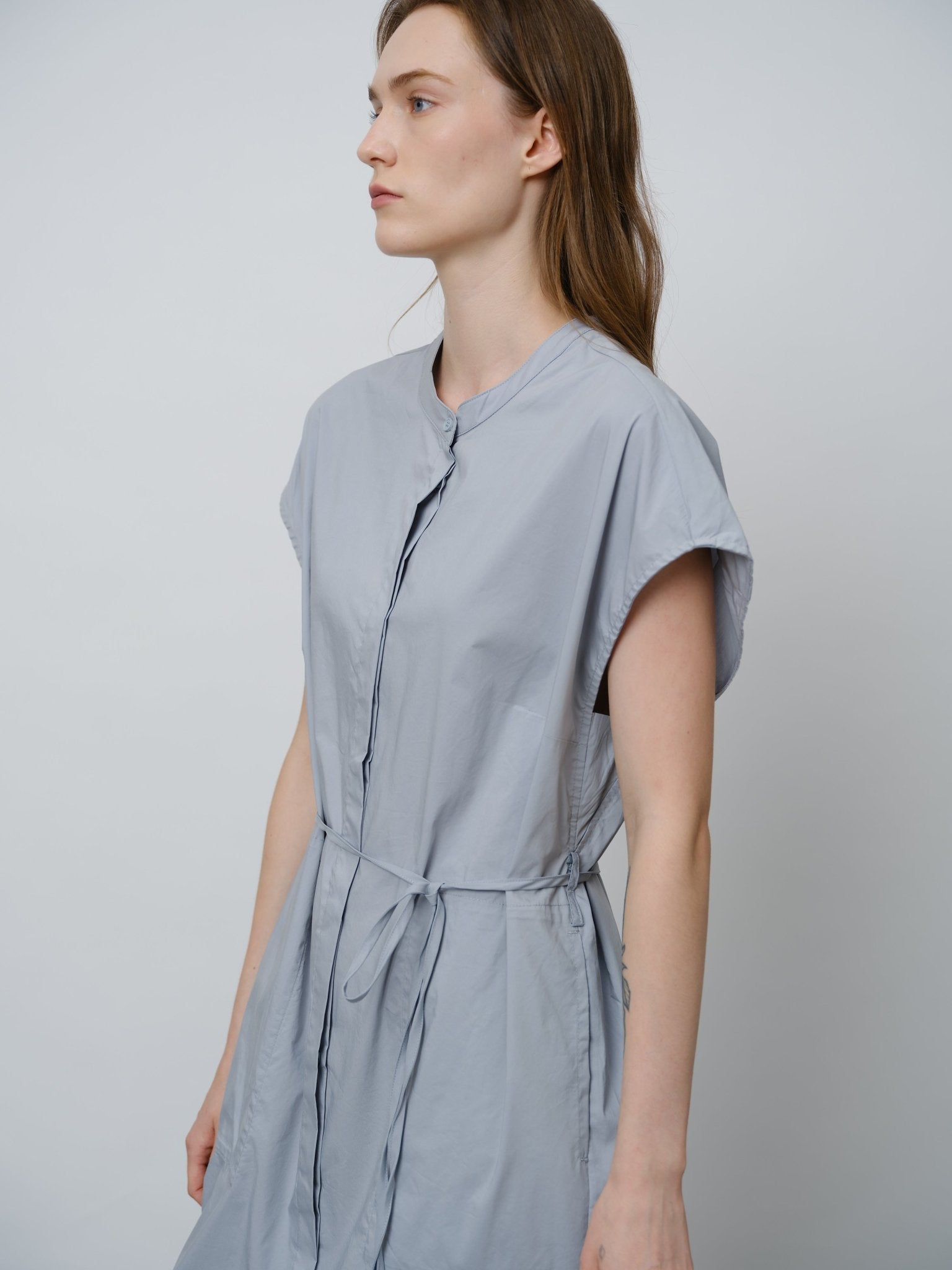 Relaxed - fit Midi Shirt Dress - UNIQUE ATTRACTION