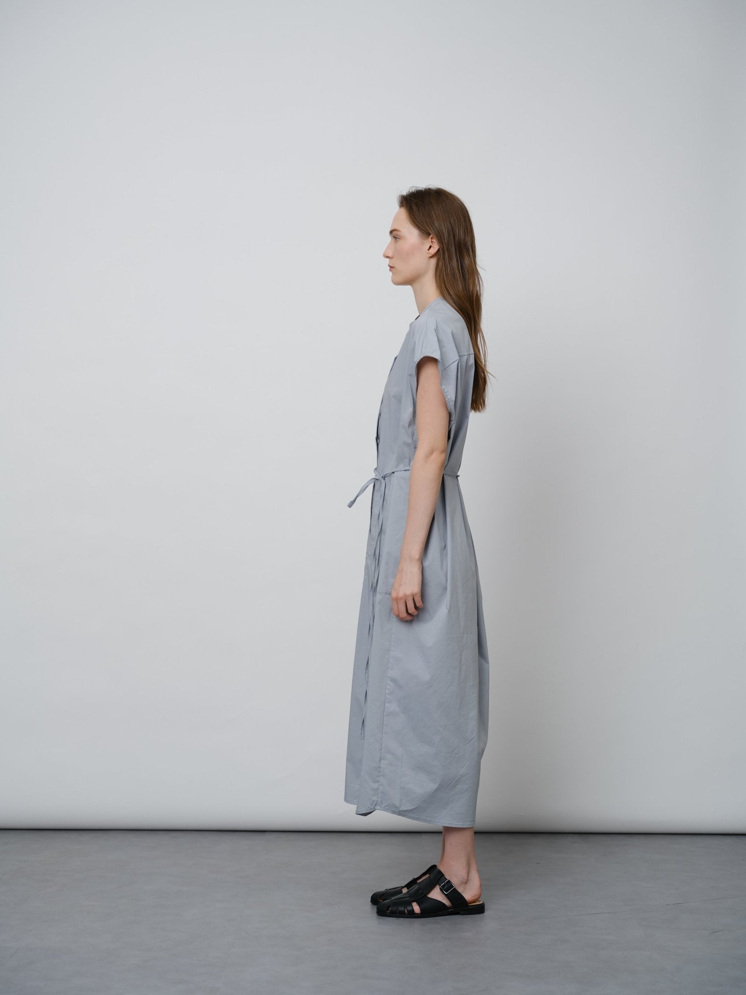 Relaxed - fit Midi Shirt Dress - UNIQUE ATTRACTION